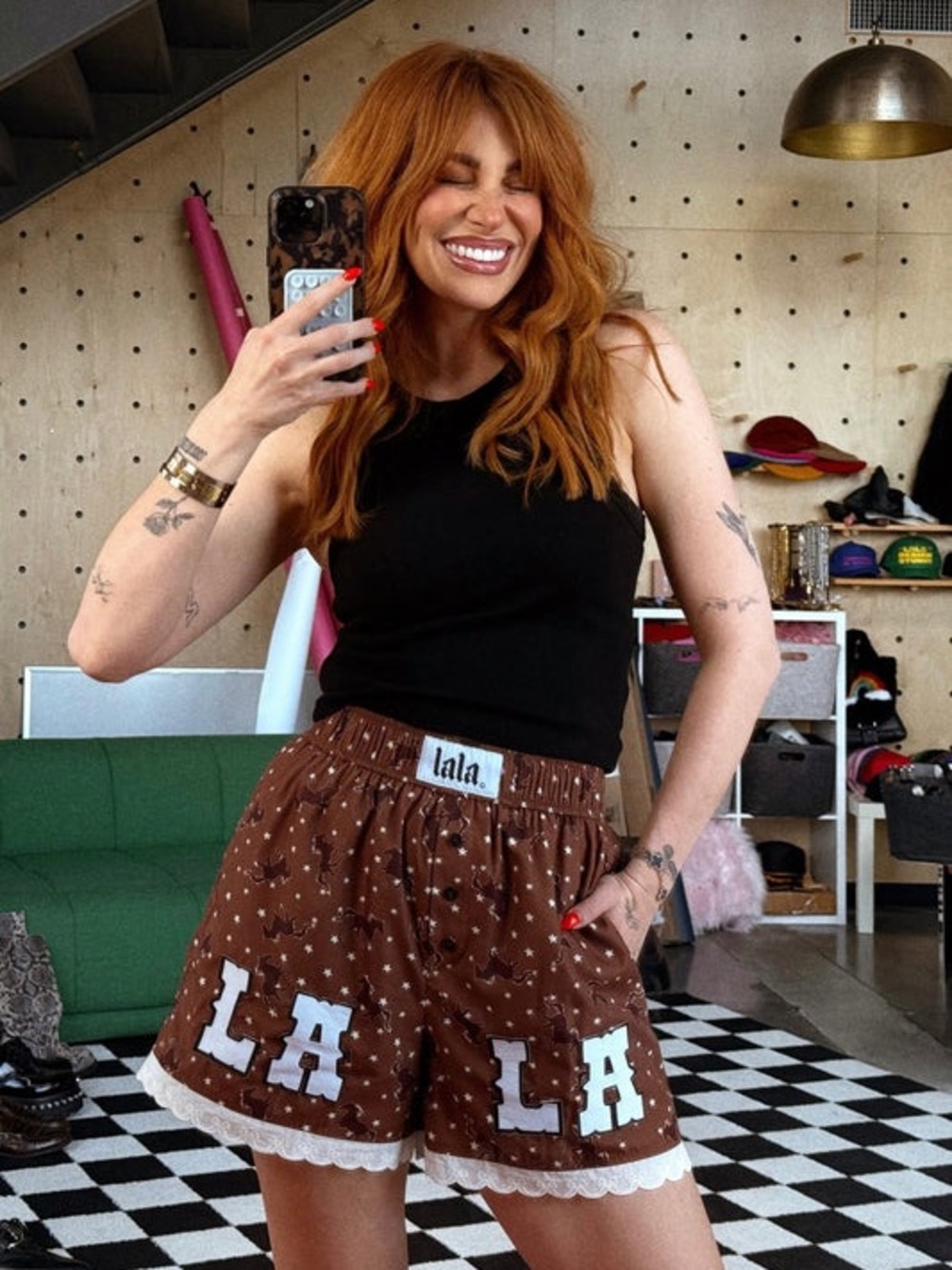 Dressed in LALA Hold Your Horses Boxer Shorts - Medium